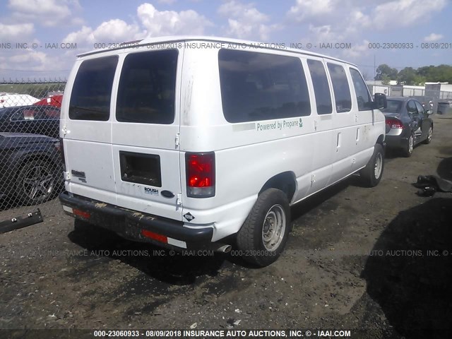 1FMNE3BL2EDA06037 - 2014 FORD ECONOLINE E350 SUPER DUTY WAGON WHITE photo 4