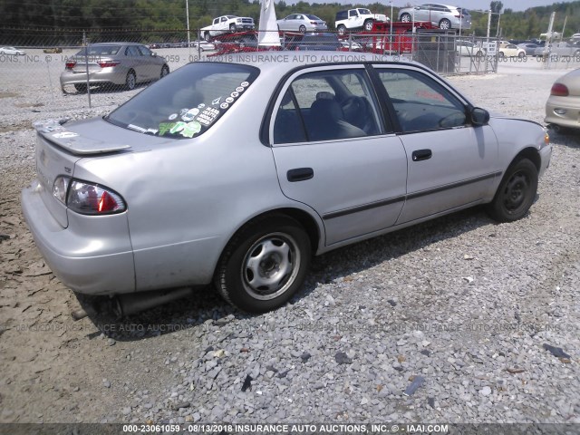 1NXBR12E6YZ403655 - 2000 TOYOTA COROLLA VE/CE/LE 银色 照片 4