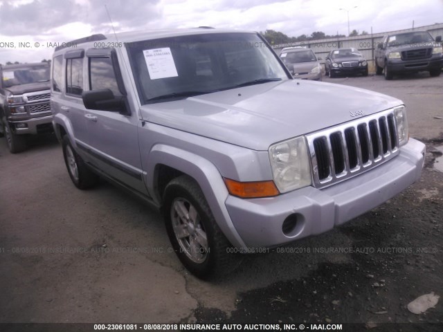 1J8HG48PX7C601098 - 2007 JEEP COMMANDER SILVER photo 1