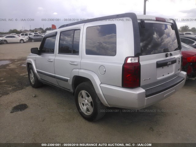 1J8HG48PX7C601098 - 2007 JEEP COMMANDER SILVER photo 3