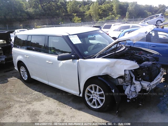 2FMGK5B87DBD31554 - 2013 FORD FLEX SE WHITE photo 1