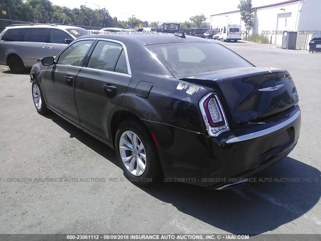 2C3CCAAG3FH921501 - 2015 CHRYSLER 300 LIMITED BLACK photo 3