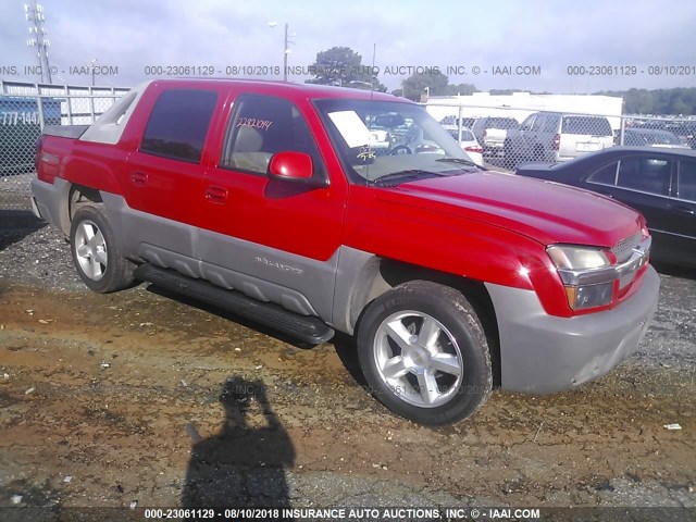 3GNEC13T42G217582 - 2002 CHEVROLET AVALANCHE C1500 RED photo 1