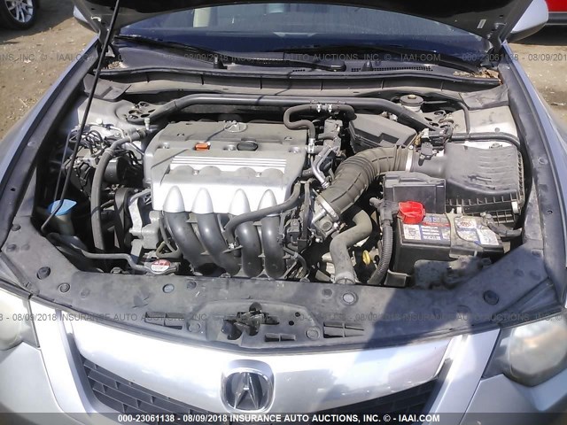 JH4CU2F69AC024000 - 2010 ACURA TSX SILVER photo 10