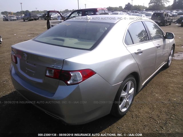 JH4CU2F69AC024000 - 2010 ACURA TSX SILVER photo 4