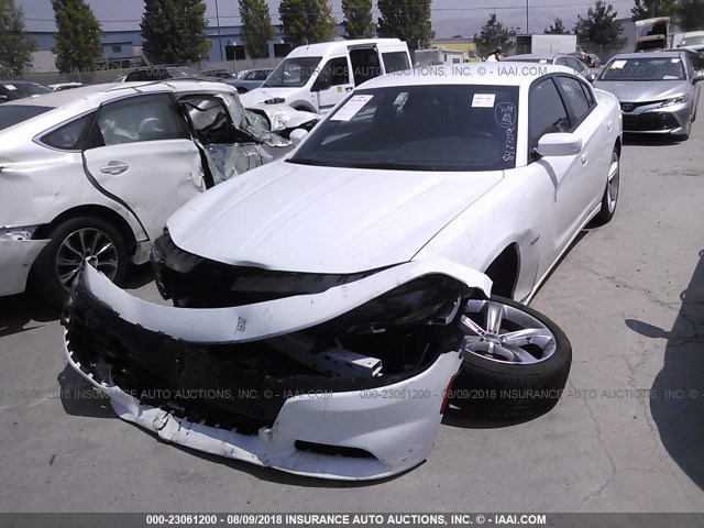 2C3CDXCT7JH243032 - 2018 DODGE CHARGER R/T WHITE photo 2