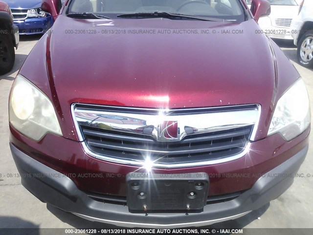 3GSCL33P68S685886 - 2008 SATURN VUE XE RED photo 6