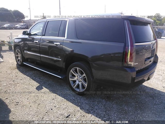 1GYS4JKJ8FR287868 - 2015 CADILLAC ESCALADE ESV PREMIUM GRAY photo 3