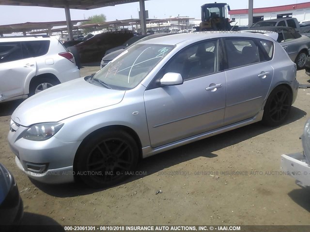 JM1BK34L471629144 - 2007 MAZDA SPEED 3 SILVER photo 2