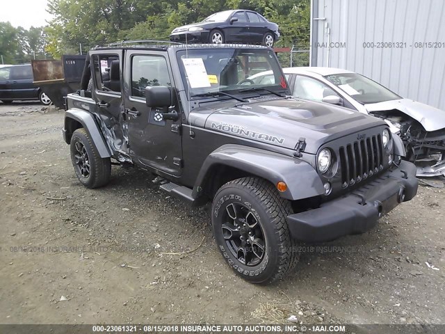 1C4BJWEG1HL653039 - 2017 JEEP WRANGLER UNLIMITE SAHARA GRAY photo 1