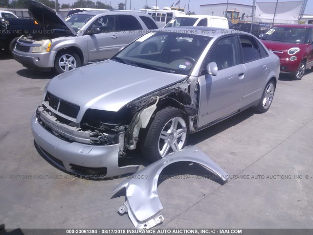 WAUJC68E43A291161 - 2003 AUDI A4 1.8T SILVER photo 2