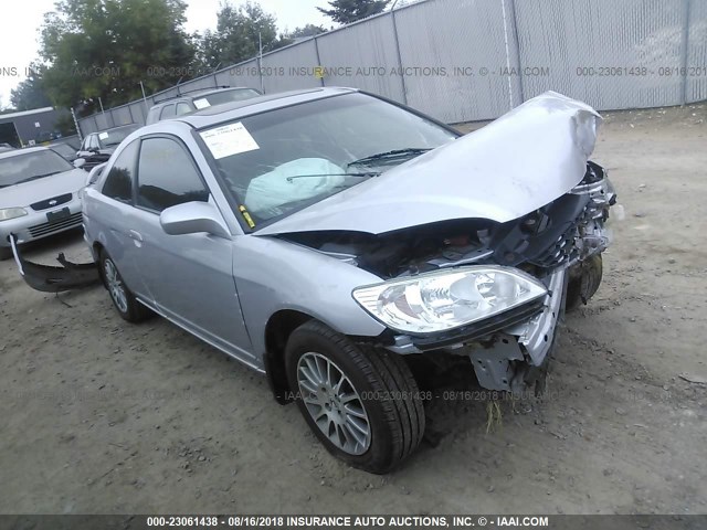 1HGEM22925L025247 - 2005 HONDA CIVIC EX SILVER photo 1