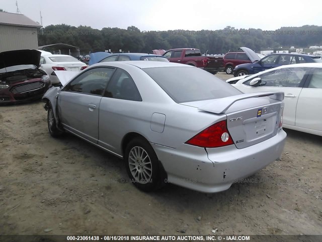 1HGEM22925L025247 - 2005 HONDA CIVIC EX SILVER photo 3