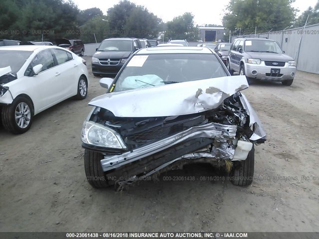 1HGEM22925L025247 - 2005 HONDA CIVIC EX SILVER photo 6