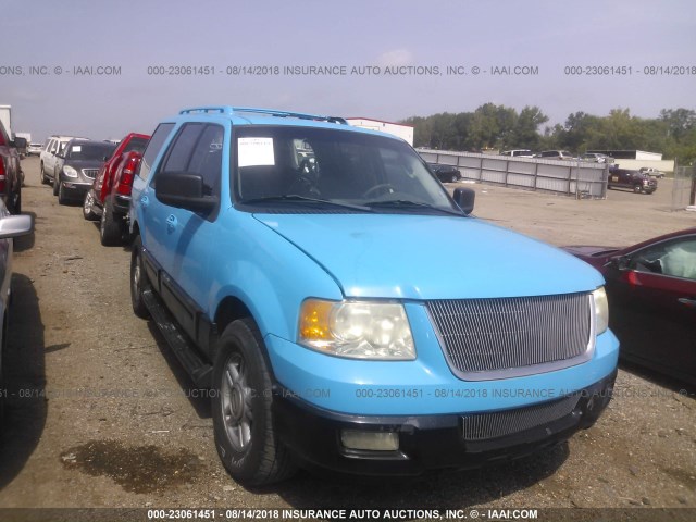 1FMPU15516LA52222 - 2006 FORD EXPEDITION XLT BLUE photo 1