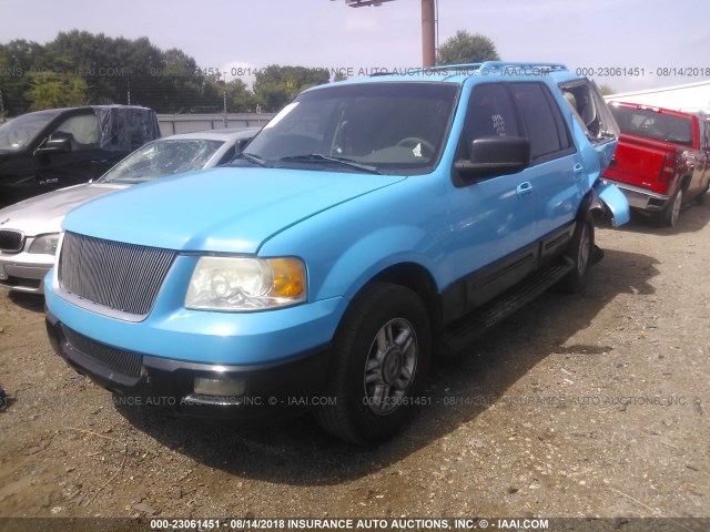 1FMPU15516LA52222 - 2006 FORD EXPEDITION XLT BLUE photo 2