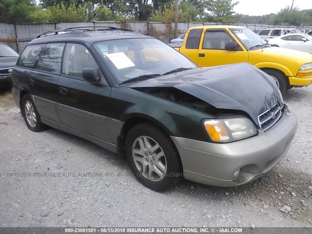 4S3BH675127624681 - 2002 SUBARU LEGACY OUTBACK AWP 绿色 照片 1