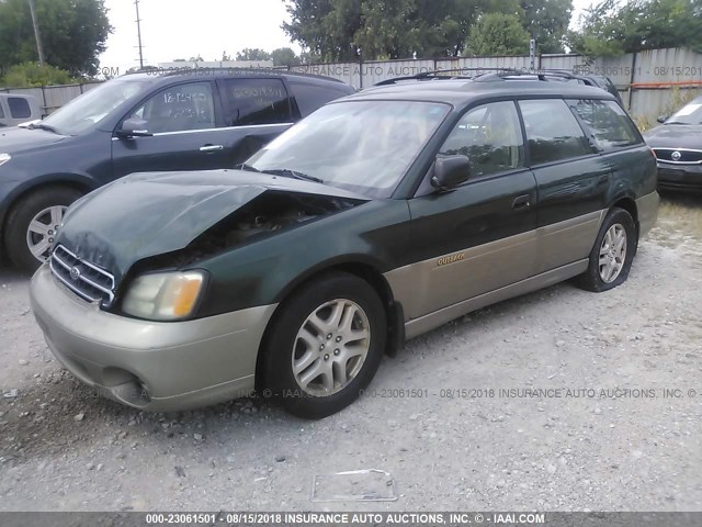 4S3BH675127624681 - 2002 SUBARU LEGACY OUTBACK AWP 绿色 照片 2
