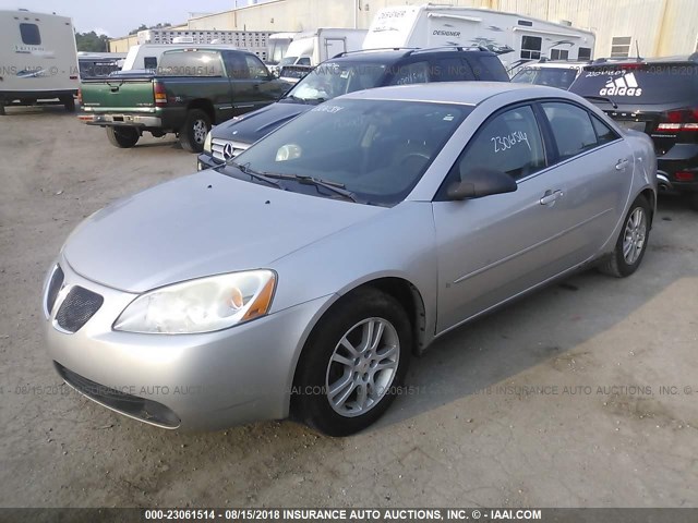 1G2ZG558664254462 - 2006 PONTIAC G6 SE1 SILVER photo 2