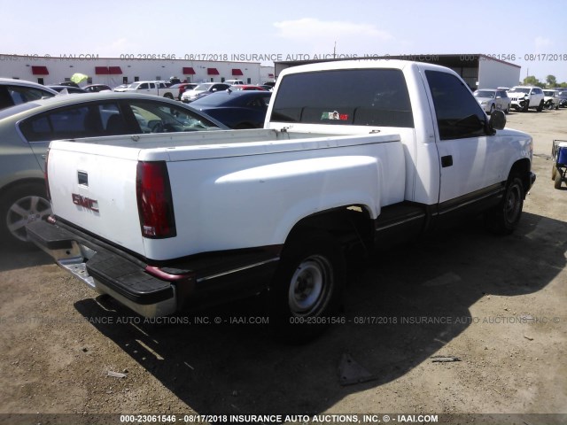 1GTDC14K9LZ535189 - 1990 GMC SIERRA C1500 WHITE photo 4