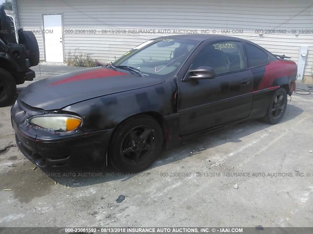 1G2NW12E1YM802004 - 2000 PONTIAC GRAND AM GT BLACK photo 2