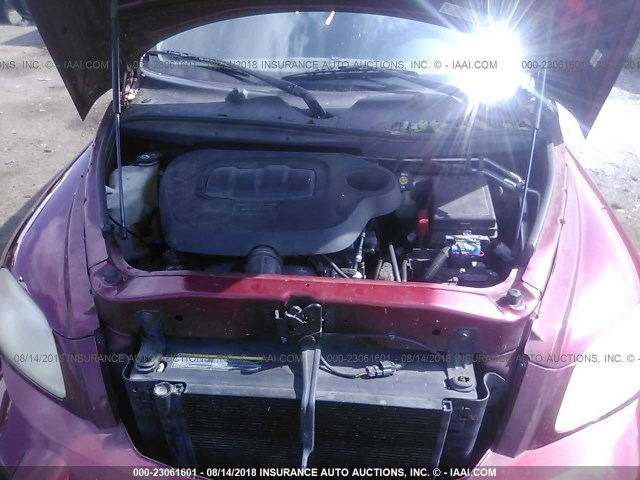 3GNDA13D48S590444 - 2008 CHEVROLET HHR LS ბურგუნდია ფოტო 10