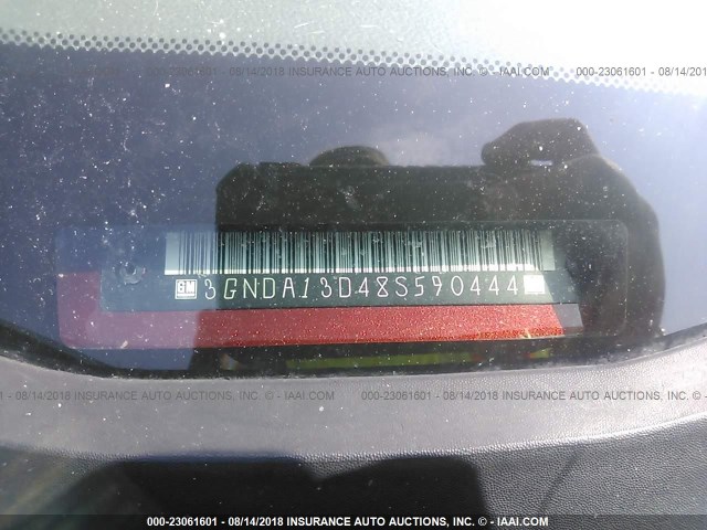 3GNDA13D48S590444 - 2008 CHEVROLET HHR LS ბურგუნდია ფოტო 9