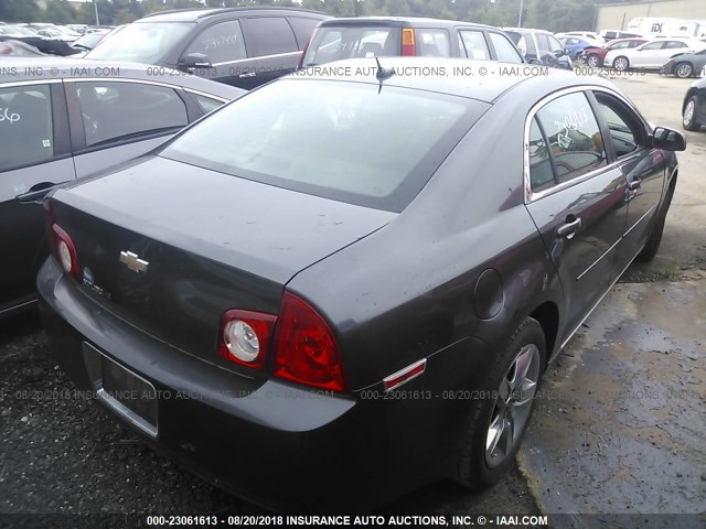 1G1ZC5EB0A4165300 - 2010 CHEVROLET MALIBU 1LT ნაცრისფერი ფოტო 4
