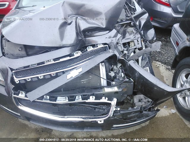 1G1ZC5EB0A4165300 - 2010 CHEVROLET MALIBU 1LT ნაცრისფერი ფოტო 6