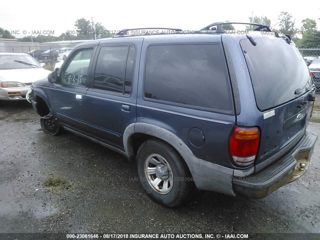 1FMDU72X7YZC30534 - 2000 FORD EXPLORER XLS BLUE photo 3