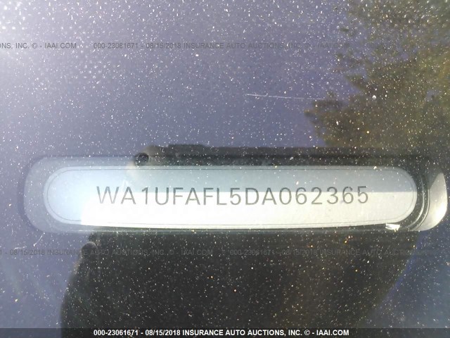 WA1UFAFL5DA062365 - 2013 AUDI A4 ALLROAD PREMIUM PLUS BLUE photo 9