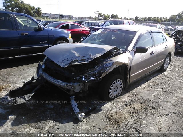 1HGCM56117A083698 - 2007 HONDA ACCORD VALUE TAN photo 2