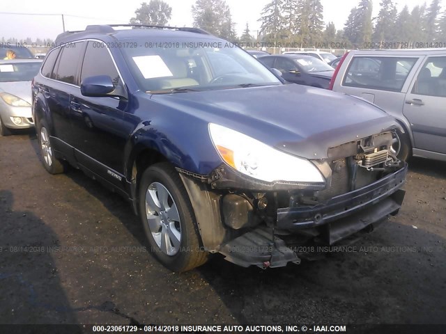 4S4BRBCC0A3367671 - 2010 SUBARU OUTBACK 2.5I PREMIUM BLUE photo 1