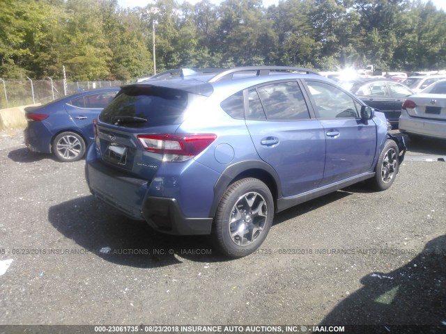 JF2GTABC1JH310911 - 2018 SUBARU CROSSTREK PREMIUM Көк фото 4