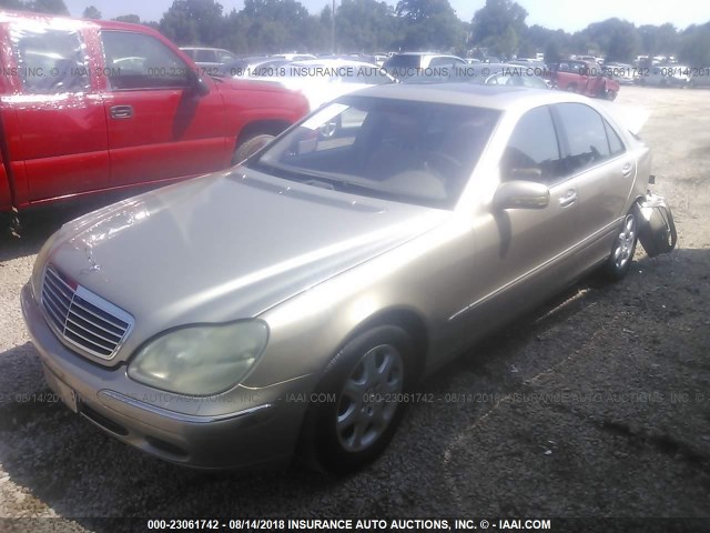 WDBNG75J61A157490 - 2001 MERCEDES-BENZ S 500 Champagne photo 2