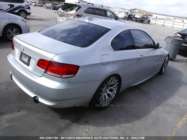 WBAWB73517P035357 - 2007 BMW 335 I SILVER photo 4