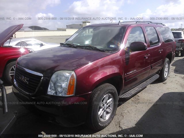 1GKFK16338R150191 - 2008 GMC YUKON XL K1500 BURGUNDY photo 2