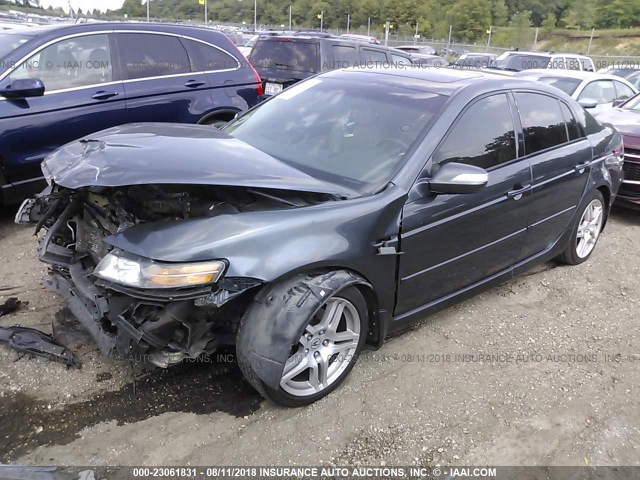 19UUA66277A029267 - 2007 ACURA TL GRAY photo 2