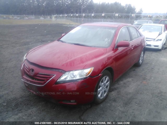 4T1BE46K87U146834 - 2007 TOYOTA CAMRY NEW GENERATION CE/LE/XLE/SE RED photo 2