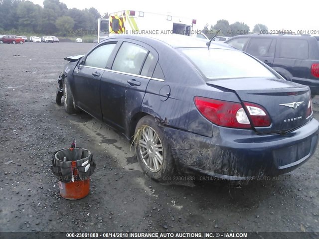 1C3LC56R87N654849 - 2007 CHRYSLER SEBRING TOURING BLUE photo 3