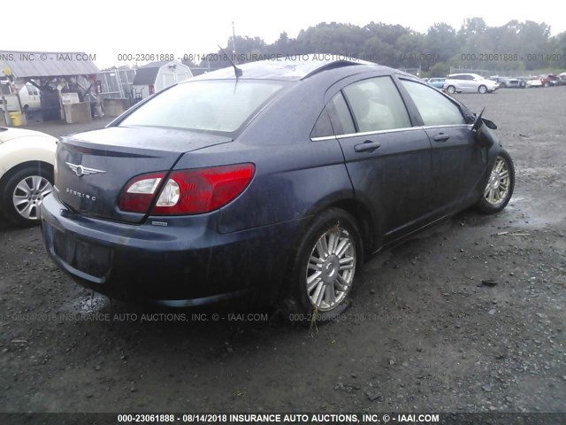 1C3LC56R87N654849 - 2007 CHRYSLER SEBRING TOURING BLUE photo 4