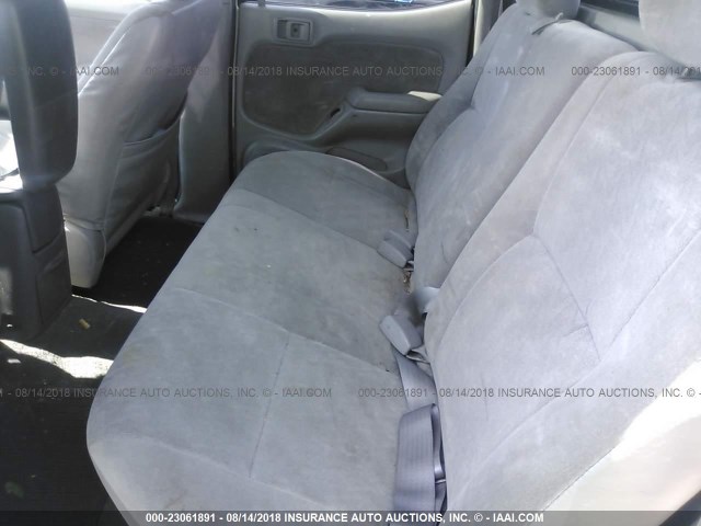 5TEHN72N22Z097050 - 2002 TOYOTA TACOMA DOUBLE CAB SILVER photo 8