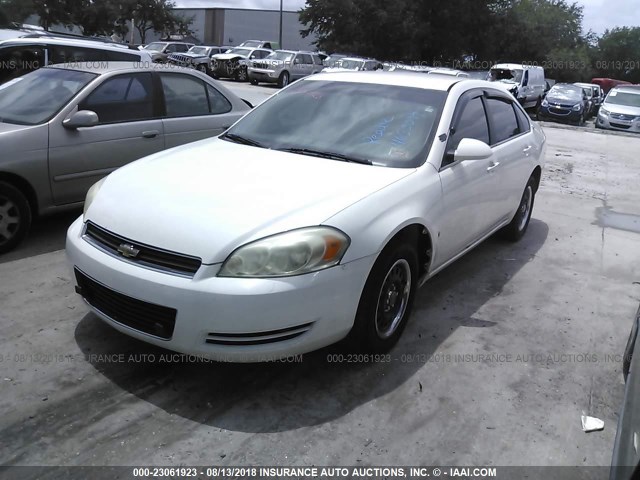 2G1WS553189260437 - 2008 CHEVROLET IMPALA POLICE WHITE photo 2