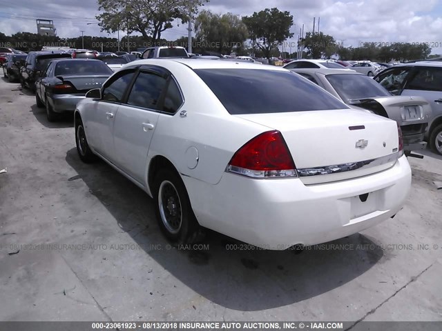 2G1WS553189260437 - 2008 CHEVROLET IMPALA POLICE WHITE photo 3