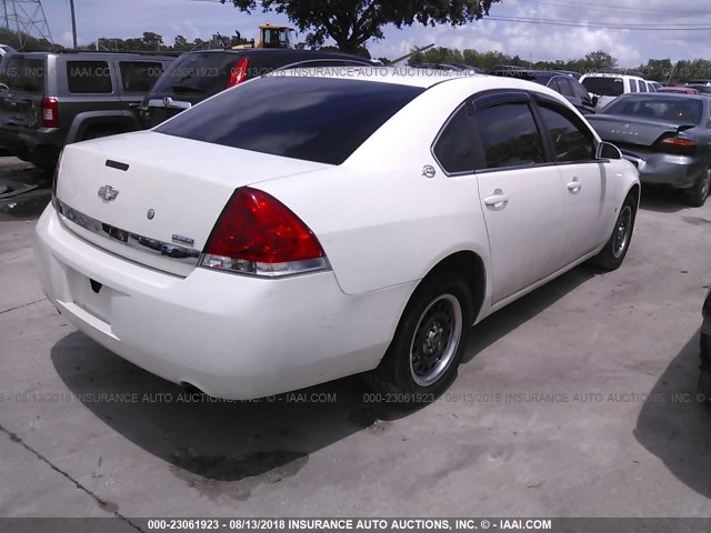 2G1WS553189260437 - 2008 CHEVROLET IMPALA POLICE WHITE photo 4