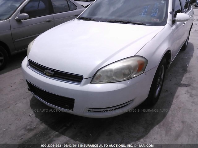 2G1WS553189260437 - 2008 CHEVROLET IMPALA POLICE WHITE photo 6