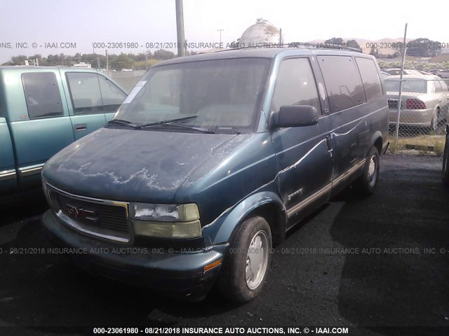 1GKDM19W6SB536451 - 1995 GMC SAFARI XT GREEN photo 2