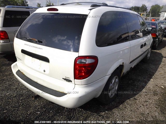 1D4GP24373B259249 - 2003 DODGE GRAND CARAVAN SE WHITE photo 4