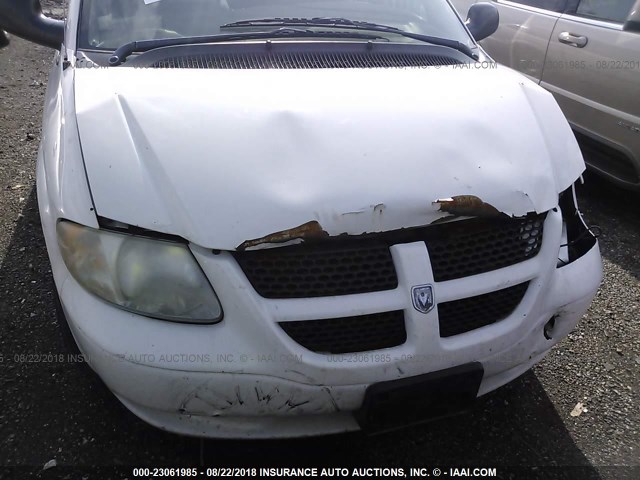 1D4GP24373B259249 - 2003 DODGE GRAND CARAVAN SE WHITE photo 6