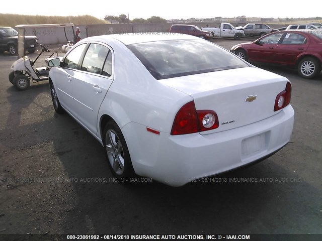 1G1ZA5EU3CF391250 - 2012 CHEVROLET MALIBU LS თეთრი ფოტო 3